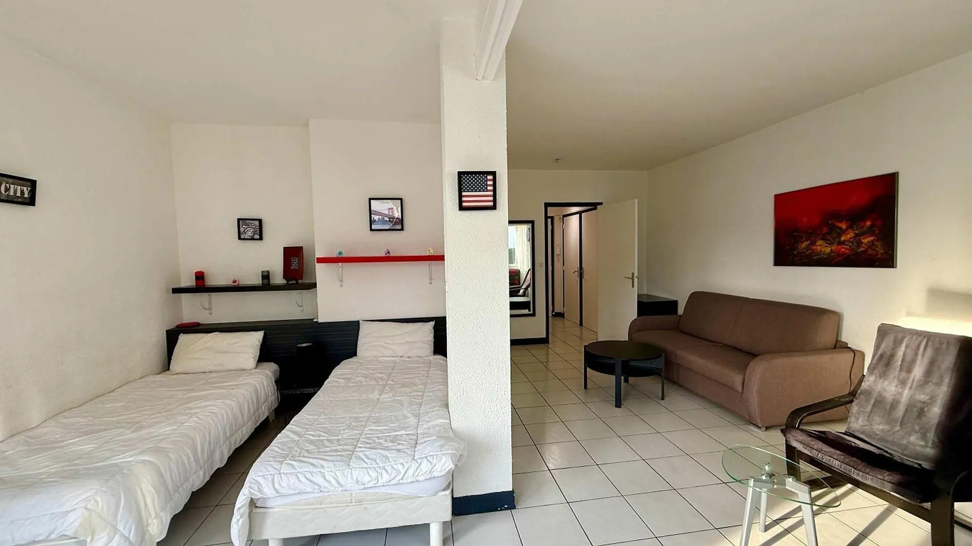 B007 Grand Studio Lumineux 4 Proche Centre Cannes Apartman